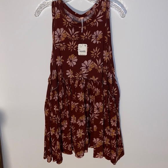 Free People Madison Tank Tunic/Dress in multi combo, size S, NWT - Picture 4 of 12